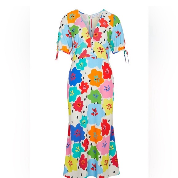 Never Fully Dressed Dotty Morgan floral midi dress size 6 - Picture 8 of 8